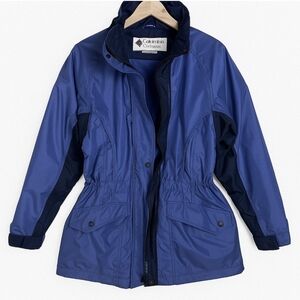 Columbia Gizzmo Blue/Navy Blue Outdoor Gorpcore Jacket Women's Small Exc Cond!